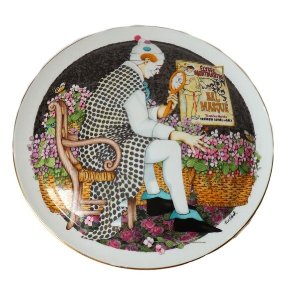 Royal Doulton Collector Plate Clown Behind The Painted Masque By Ben Black - Picture 4 of 4
